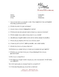 Tell Us About Your Business