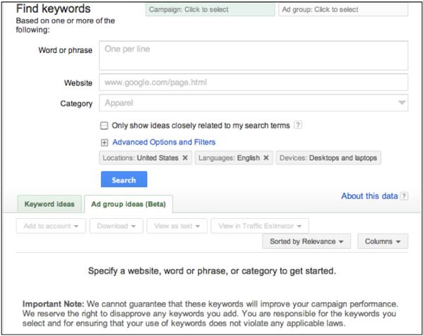 Google Keyword Suggestions