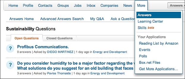 LinkedIn Answers